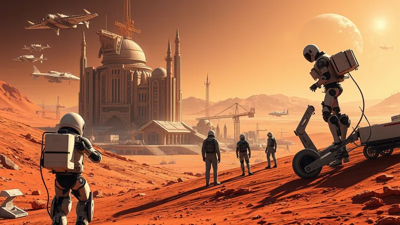 Astronautas de IA y Expansión Espacial: ¿Quién Construirá la Primera Ciudad en Marte – Humanos o Máquinas?