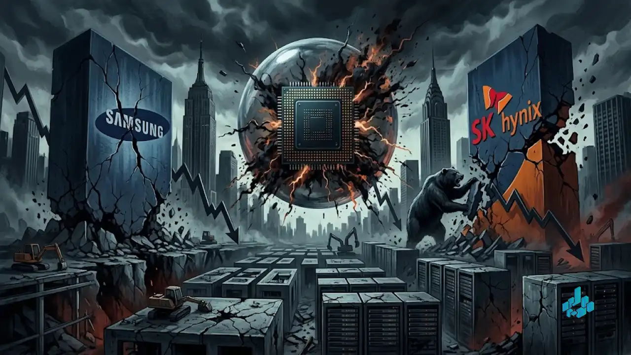 Hardware Crash: SK Hynix and Samsung Stocks Plummet Amid Fears of AI Infrastructure Overheating