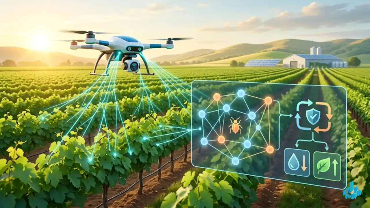 Smart Farming: GNNs and Deep RL Combined to Protect Crops