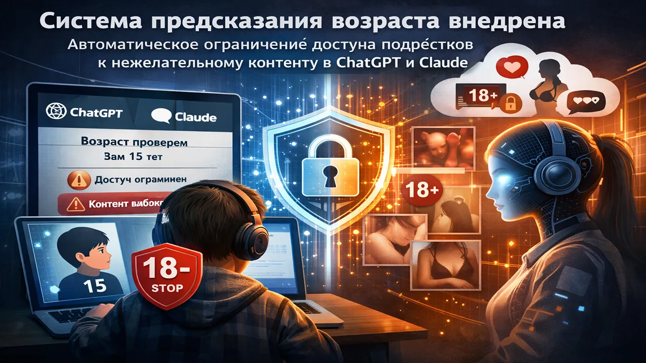 OpenAI и Anthropic внедряют ИИ для защиты подростков и проверки возраста