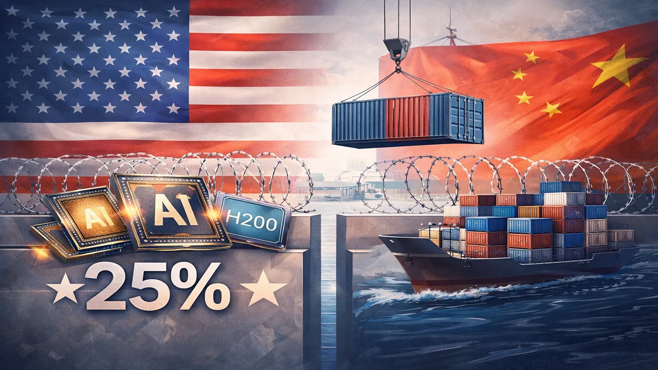 США: Тарифы 25% на чипы и «зеленый свет» для H200 в Китай