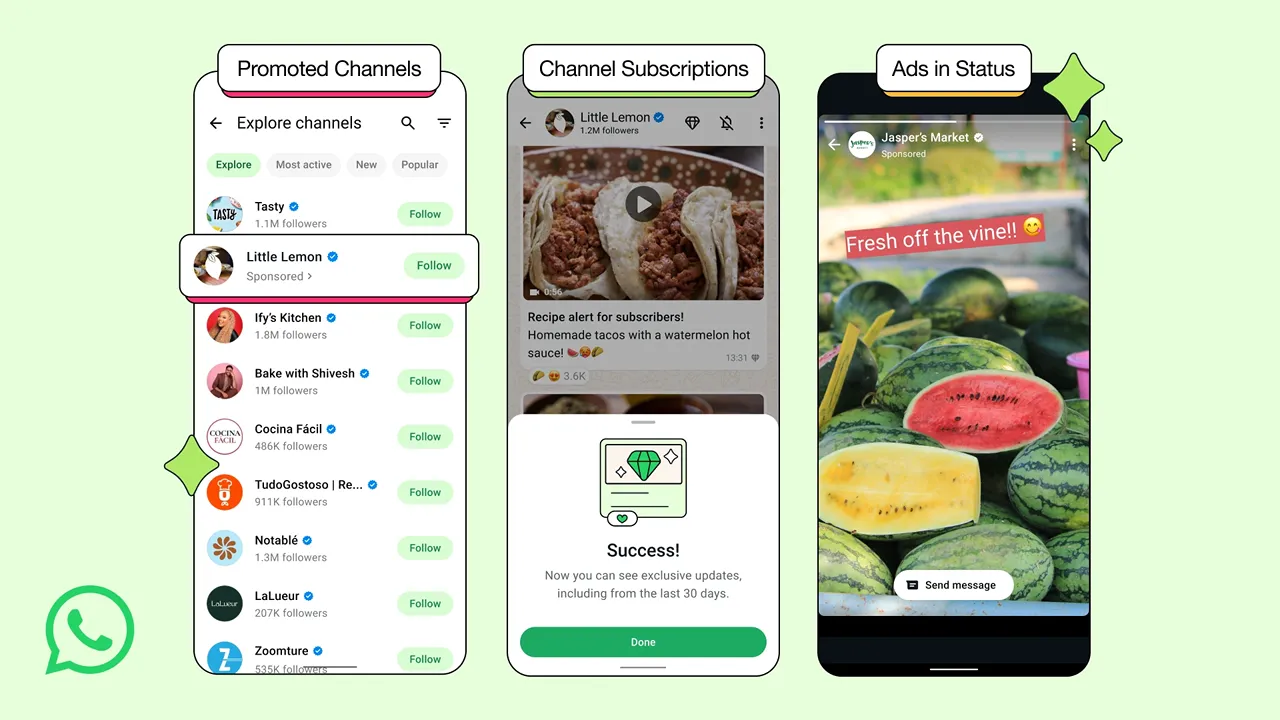 Meta Comienza a Monetizar WhatsApp: Anuncios y Suscripciones de Pago Llegan al Mensajero