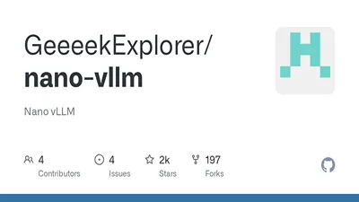 Сотрудник DeepSeek выпустил open-source проект "nano-vLLM" для изучения инференса